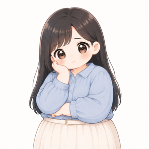 質問している女の子のイメージ